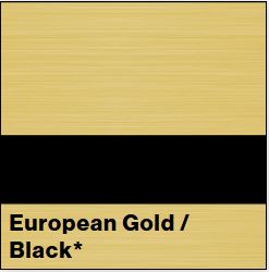 European Gold/Black LASERMAX 1/16IN - Rowmark LaserMax